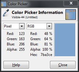 Color settings in GIMP