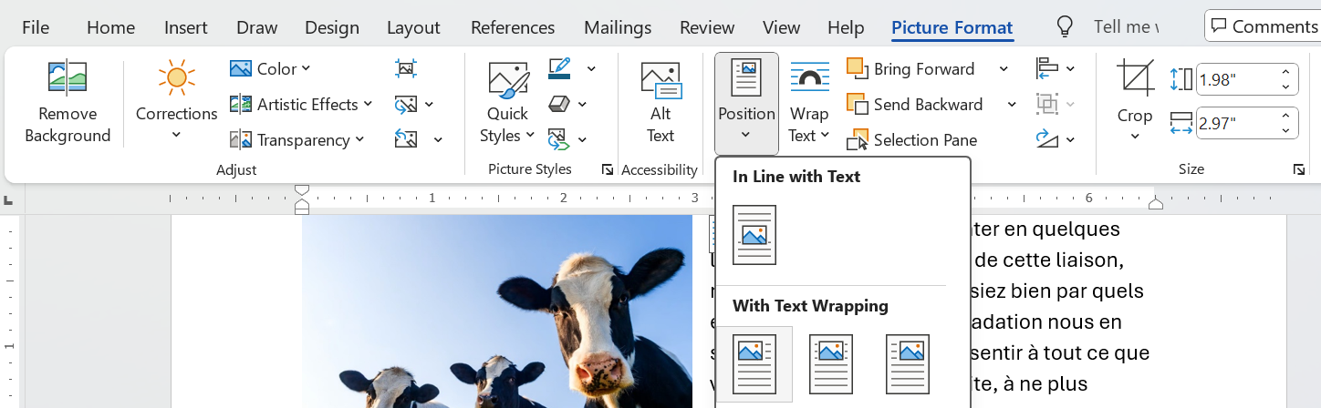 Menu: force image to top of page